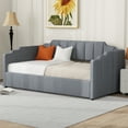 thumbnail image 4 of Harper & Bright Designs Upholstered Twin Size Daybed, Twin Sofa Bed Frame with Underneath Storage for Bedroom Living Room, Gray, 4 of 10