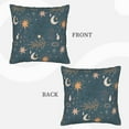 thumbnail image 4 of LNWH Bohemian Blue Throw Pillow Covers, Square Soft Linen Decorative Pillow Cases, 20"x20", 4 of 8