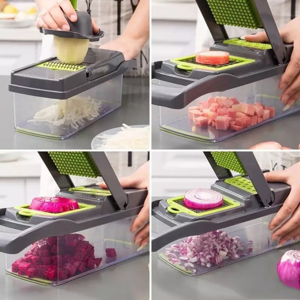 Grab&Slice™ - 4 In 1 Electric Vegetable Cutter and Slicer – Super Mom Cooks