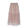 thumbnail image 3 of Vedolay Fringe Skirt Women's Everyday Soft Skirt,B L, 3 of 5
