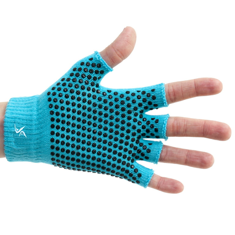 Grippy Yoga Gloves Aqua - ProsourceFit