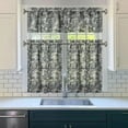 thumbnail image 3 of Set of 3 Camouflage Kitchen Curtains - Tactical Army Military Camo Tier Curtains with Valance, Outdoor Hunting Woodland Desert Jungle Camo Window Panels, Semi-Sheer Rod Pocket Short Curtains, 3 of 5