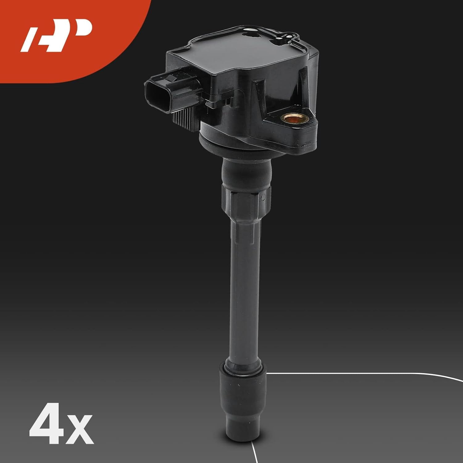 A-Premium Set of 4 Ignition Coil Pack and Iridium Spark Plugs Compatible with Honda Civic 2015-20191.5L 2.0L, Civic 2016/2020 2.0L, Replace# 305205R0013, 305205R0003