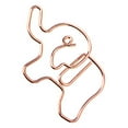 thumbnail image 1 of 30Pcs Paper Clip Animal Envelope Stationery School Supplies Clips Bookmark Pin Students Mini Novelty File For Business Stationery Supplies Elephant/Rose Gold, 1 of 9