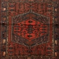 thumbnail image 1 of Ahgly Company Machine Washable Indoor Square Traditional Dark Red Area Rugs, 8' Square, 1 of 7