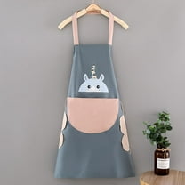 Cozy Adjustable Cross Back Aprons for Women with Pockets Cotton Linen Cooking Kitchen Baking