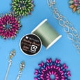 thumbnail image 2 of Miyuki Beading Thread – Pre-Waxed Nylon String for Stringing Projects, 50 Meter/55 Yard Spool, Seafoam Color, .2mm Diameter, Made in Japan, 2 of 7