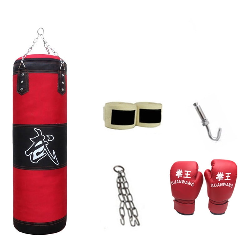 Full Heavy Boxing Set Empty Punching Bag Gloves Training Taekwondo Workout - www.neverfullmm.com ...