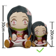 thumbnail image 3 of Peluche 20cm Anime Nezuko Cabello negro Belug Vestido Rosa, 3 of 5