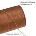 thumbnail image 4 of 2 Pack Thin Waxed Thread 175 Yards 0.45mm Polyester String Cord for Machine Sewing Hand Quilting Weaving, Deep Brown, 4 of 5