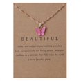 thumbnail image 4 of Sweet Butterfly Necklace Acrylic Color Clavicle Chain Necklace, 4 of 9