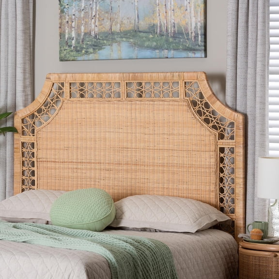 bali & pari Hekima Boho Standalone Headboard, Queen, Natural