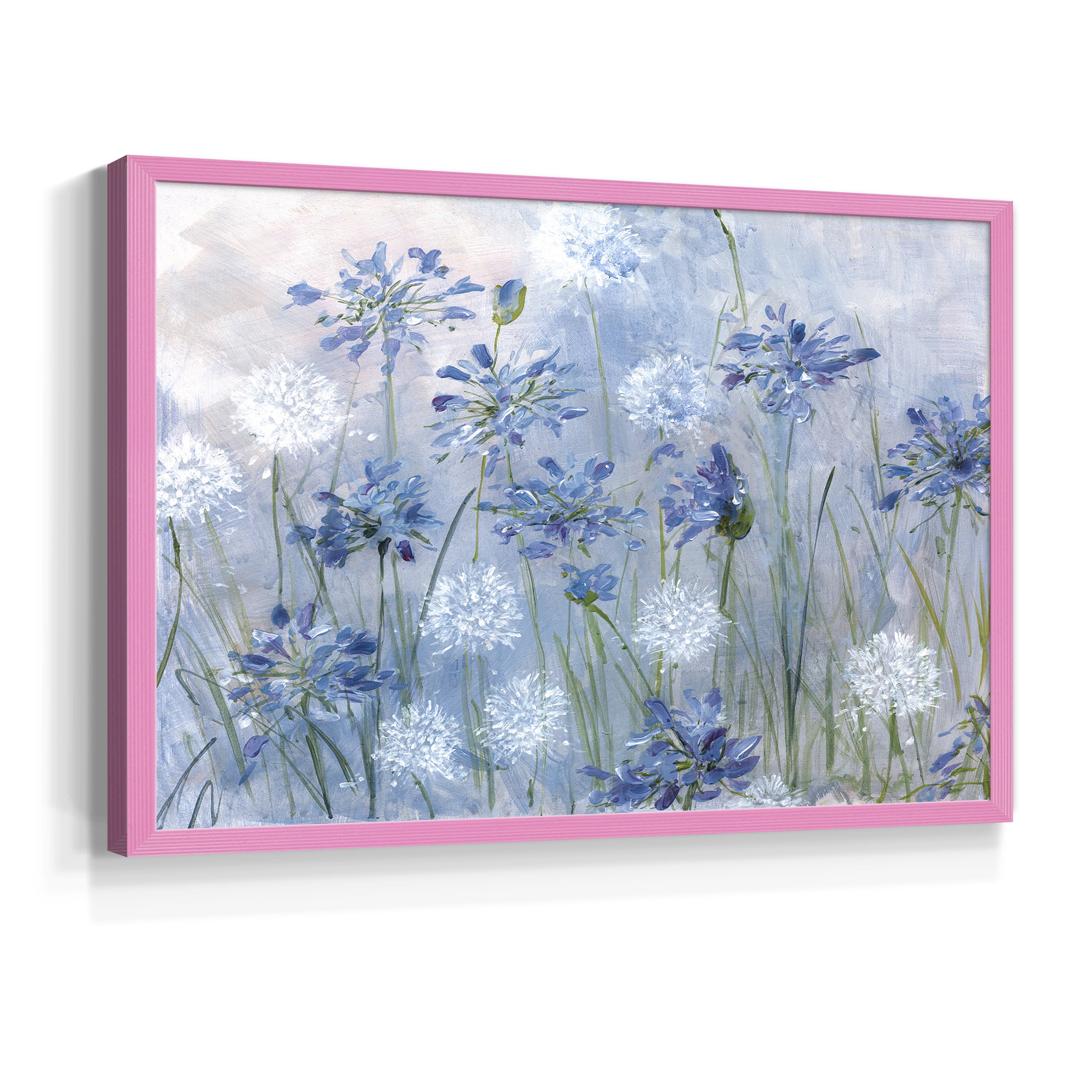 Dandelion and Agapanthus by Sally Swatland - Restickable Framed Giclée Print