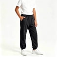 thumbnail image 2 of KyCheLot Boys Girls Sweatpants Elastic Waist Straight Leg Joggers Kids Comfy Hiking Workout Sweatpants, 2 of 7