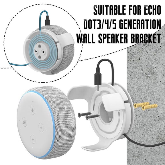 FurNest Wall Mount Holder for Echo Dot 3/4/5 Generation Smart Home Speakers τσ