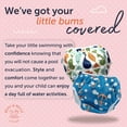 thumbnail image 2 of Reusable Baby Swim Diapers (Sizes N 5) Adjustable, Easy-Wash Nageuret Reusable Swim Diaper Kids Soft, Breathable, Waterproof Swim Wear for Baby & Newborn! (Sea Friends) Blue Pineapples, 2 of 4