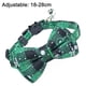 thumbnail image 2 of Collar navideño para perro con lazo, patrón clásico de cuadros escoceses y copos de nieve, collar ajustable para mascotas, 2 of 5