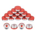 thumbnail image 1 of Tapas Abatibles, 200 Piezas, Tapas Abatibles Sin Rebabas, Sellos, Tapas con Sellos Abatibles, Cubiertas Rojas, 13 mm, 1 of 6