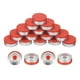 thumbnail image 1 of Tapas Abatibles, 200 Piezas, Tapas Abatibles Sin Rebabas, Sellos, Tapas con Sellos Abatibles, Cubiertas Rojas, 13 mm, 1 of 5