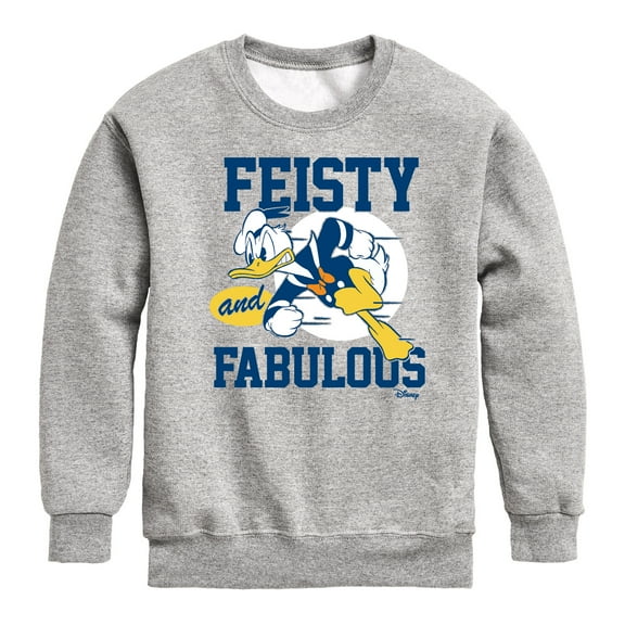 Disney - Donald Feisty And Fabulous - Toddler & Youth Crewneck Fleece Sweatshirt