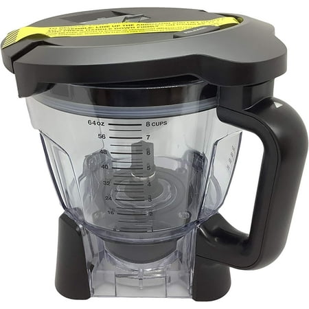 

Replacement 64oz (8 Cup) Food Processor Bowl with Locking Lid Only for Ninja BL680 BL681 BL682 BN801 BL910 Auto-iQ Duo Blender