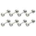 thumbnail image 1 of Unique Bargains 8Pack Métal Sac Sangle Connecter Boucles, 16x26mm Bourse Vis Rivets de Fixation (Ton Argent), 1 of 7