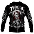 thumbnail image 4 of Sudadera con capucha con estampado 3D de calavera gótica genial para hombre y mujer, sudadera informal de gran tamaño universal de tendencia urbana Harajuku Y2K, 4 of 4