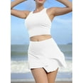 thumbnail image 4 of Sociala Two Piece Tennis Skirts Sets for Womens Athletic Dress with Bulit-in Shorts and Pockets, 4 of 5
