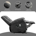 thumbnail image 4 of JONPONY Power Lift Recliner Chair for Elderly with Heat and Massage, Lay Flat Assist Recliner with Side Pocket for Living Room，Grey, 4 of 12
