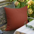 thumbnail image 1 of Throw Pillow Covers 16x16 Inch, Pure Burnt Ochre Decorative Pillow Cases for Couch Sofa Bed, Modern Solid Color Minimalist Art Cotton Linen Square Home Decor Pillowcases with Hidden Zipper, 1 of 6