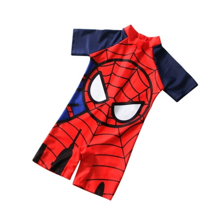 Kids Swimwear One Piece Children Swimsuit Spider-Man Beachwear ...