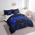 thumbnail image 3 of Castle Fairy Children Gamer Bedding Comforter Set,Futuristic Geometric Full Bedding Set, 3 of 8