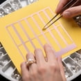 thumbnail image 1 of Measuring Tools 3D Printed Painting Ruler Grid Tool for Art Creation with Square and Multiple Rectangle Grids Precise Drilling Craft Projects Versatile Grid Layout and Easy Alignment, 1 of 3