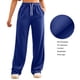 thumbnail image 4 of WILLBEST Pantalones Casuales para Mujer, con Bolsillos Inclinados, Pierna Ancha, Cómodos Pantalones Deportivos de Cintura Alta, Ropa Deportiva Versátil para Yoga con Bolsillos XXXL, 4 of 9