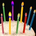 thumbnail image 2 of Birthday Cake Candles Happy Birthday Candles Colorful Candles Holders Included (24pcs), 2 of 7