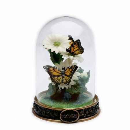 Monarch Butterfly In Glass Dome