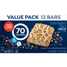 Great Value Chocolate Fudge Fiber Brownie Value Pack 0 89 Oz 12