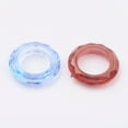 thumbnail image 2 of 50pc Transparent Acrylic Beads Faceted Donut Mixed Color 19.5mm in diameter 4.5mm thick hole: 12mm, 2 of 2