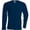 Navy, variant on Kariban Mens Slim Fit Long Sleeve Crew Neck T-Shirt