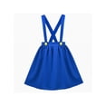 thumbnail image 1 of Girls Dress Blue Suspender Pleated Mini High Waist Halloween Party 7-8 Years, 1 of 5