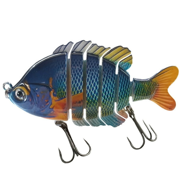 Segmentos Biónicos Los 9cm Aparejos 6 Del Crankbait Cebo Topwater Que Se Hunden Lentamente Plástico
