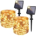 thumbnail image 1 of Dinheiro Set de 2 luces solares para exteriores Bitjam de 12 + 2 m y 120 LED, 8 modos, para decoración de jardín y fiestas, 1 of 5