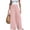 #02Pink, variant on Womens Wide Leg Palazzo Pants Belted High Waisted Business Casual Flowy Long Trousers with Pockets Light Brown M
