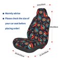 thumbnail image 3 of Balery Paisley1 Pattern Car Seat Cover - Soft & Breathable Front Premium Covers with Non-Slip Protector Fits Most Automotive, Vans, SUVs, Trucks - 1 Unit, 3 of 5