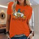 thumbnail image 1 of Pntutb Mujer Verano Casual Cuello Redondo Otoño Estampado Manga Corta Top Blusa Camiseta Pntutb Pntutb-7691, 1 of 1