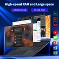 thumbnail image 2 of Laptop KUU 15.6" FHD, Intel Core i5, 16gb RAM, SSD 512gb, Windows 11, color plateado y negro, 2 of 7