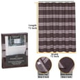 thumbnail image 6 of (5 pack) Ruvanti Shower Curtains 72x72 inch Polyester Cotton Blend, Bathroom Shower Curtain Dedlin Brown Strip. Fabric Shower Curtain, Washable, Quick Dry, Water Resistant for Home, Farmhouse Shower Curtain., 6 of 8
