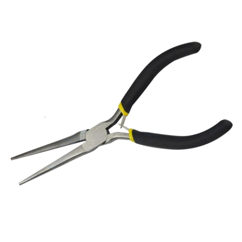 Wire End Cutting Pliers Flat Jaw Round Curved Needle Diagonal Nose Pliers Set