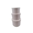 thumbnail image 3 of Round Nested Boxes ? Ribbon and 3 Boxes Total for Baby Shower, Weddings, Presents or Any Event (Round White / White Ribbon), 3 of 4