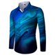 thumbnail image 1 of Camisas florales con personalidad 3D a la moda para hombres, camisas de manga larga con solapa estampadas, ropa informal vintage ajustada para mujeres, 1 of 6